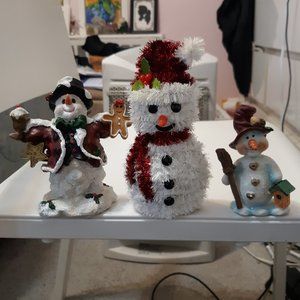 3 Snowman Figures!
